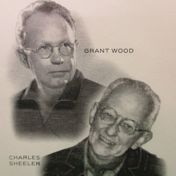 First Day Issue 1998 Stamp Grant Wood & Charles Sheeler Art-FS Never Displayed - Picture 9 of 10